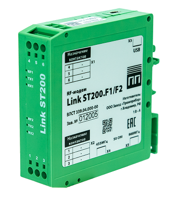 RF-формирователь для организации беспроводного канала связи в составе автоматизированных систем контроля и учета электроэнергии Link ST200.F1-06 ВЛСТ 339.07.000-06 Анализаторы электрических цепей